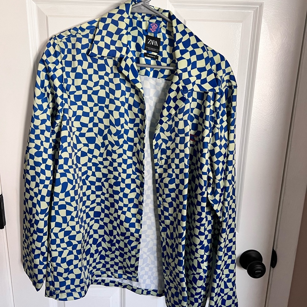 Relaxed fit neon blue and green S-M